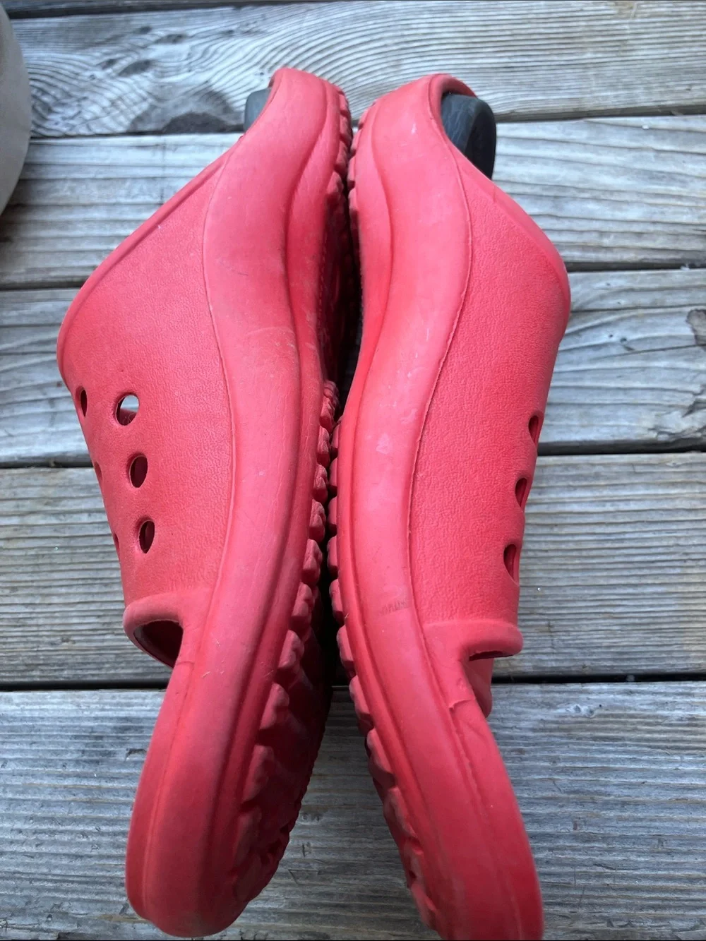 Crocs slides red women’s 12 men’s 10